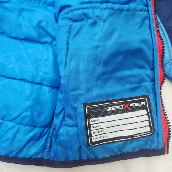 NWT ZeroXposur Kids Blue and Navy Jacket Size 4T - Picture 8 of 10